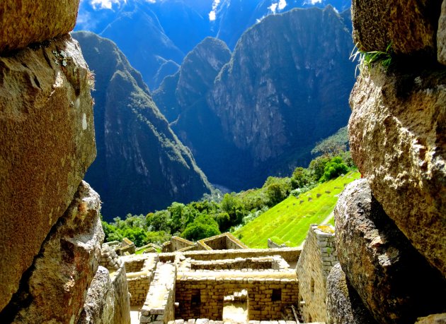  De Inca stenen van Machu Picchu.
