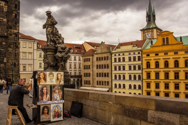 Portretschilder in Praag