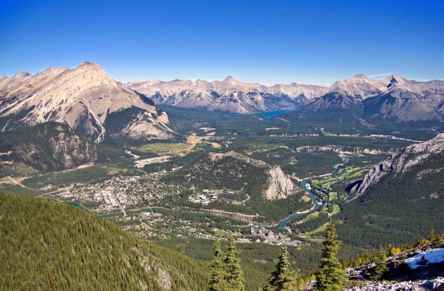 Uitzicht over Banff 