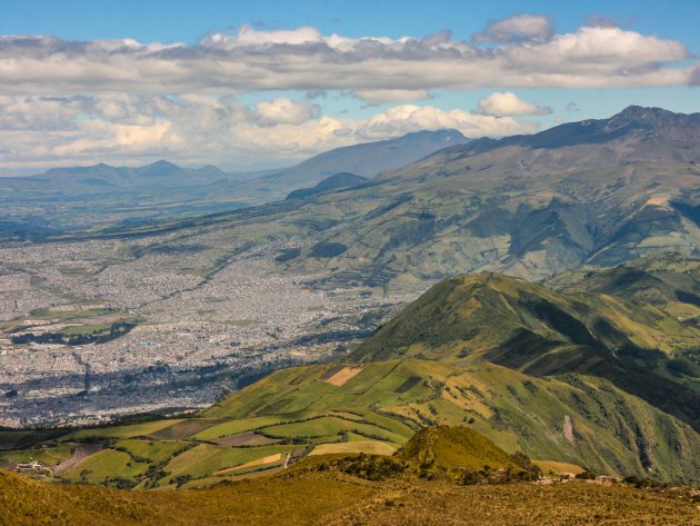 Wat een uitzicht, Quito en de Andes