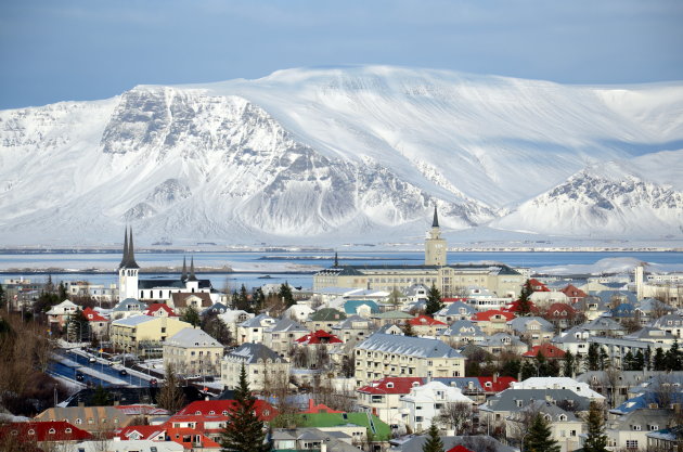 Reykjavik in de winter