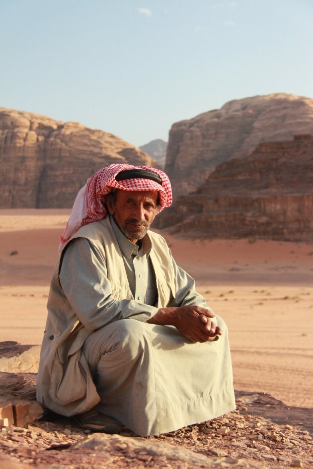 Trots op zijn Wadi Rum