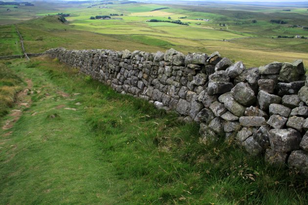 Hadrian's wall nabij Cawfield