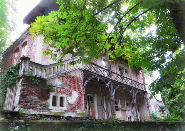 De ruïne van de Villa Rikli.