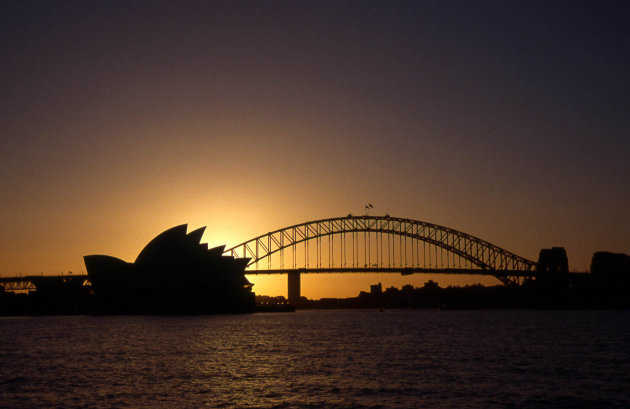 Sunset on Harbour Bridge