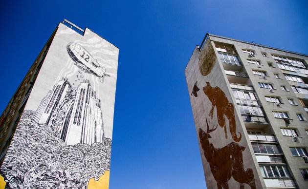 Fantastic murals in Zaspa