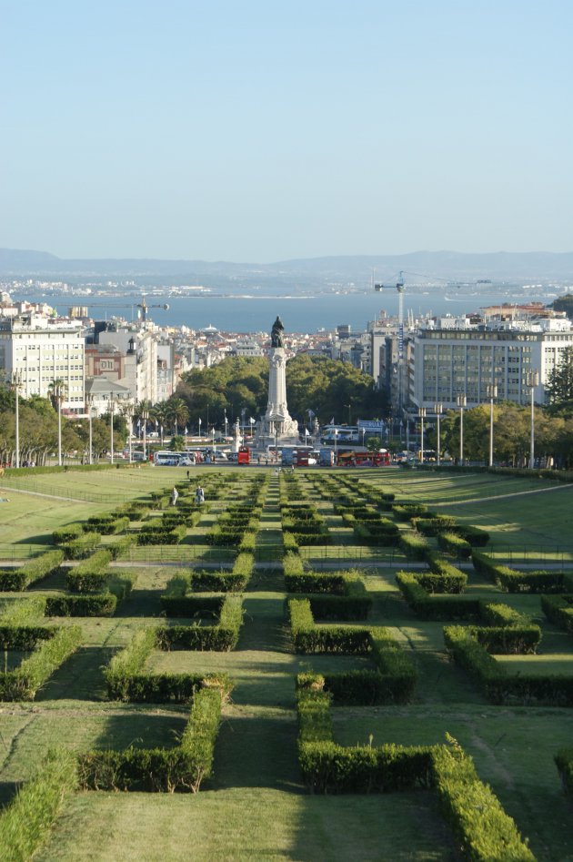 Uitzicht op centrum Lissabon