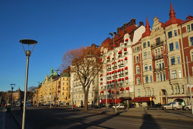 Strandvägen, de mooie boulvard van Stockholm