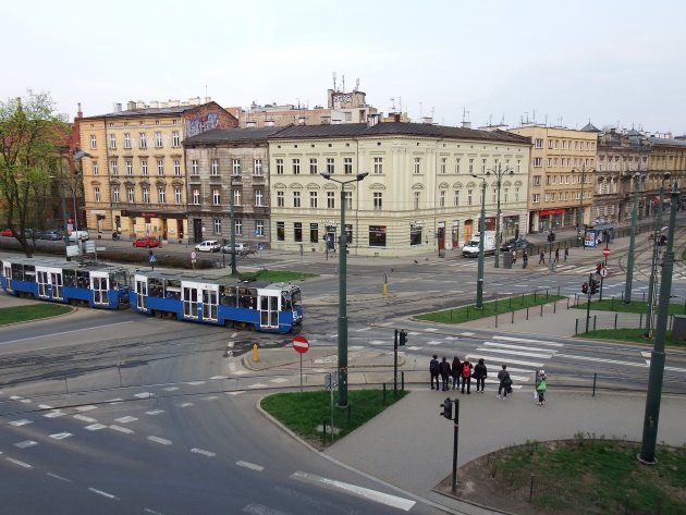 Krakau - Polen - uitzicht vanuit hotelkamer