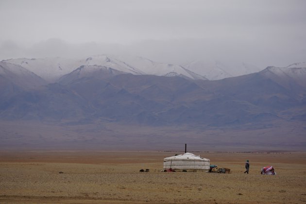 Het nomadenleven is hard op de koude steppe