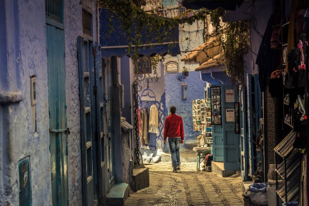Gezellig straatje in Chefchaouen