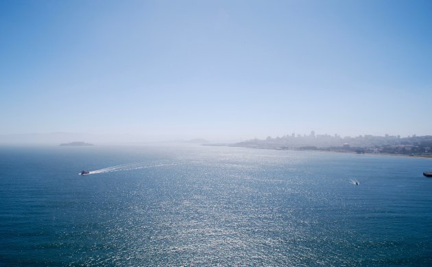 Uitzicht vanaf de Golden Gate Bridge