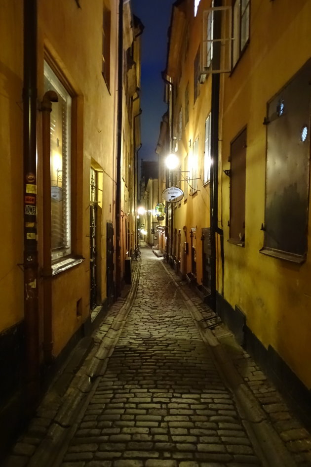 Narrow alleys in Gamla Stan, Stockholm
