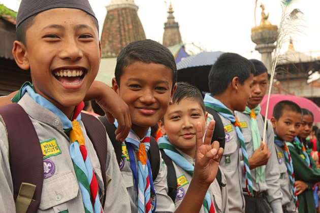 Nepal Scouts, helpers bij drukte