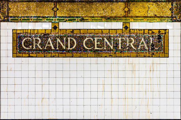 New York Metro station naamplaat