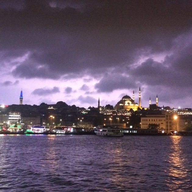 Onweer in Istanbul